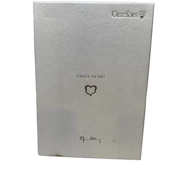 Orrefors Crazy Heart Efva Atting 2 Champagne Flutes - Picture 7 of 10